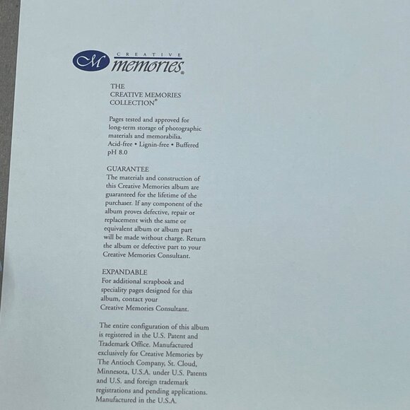 Creative Memories Scrapbook Photo Album 15 Page Mauve 12 X 12 Acid Free READ - Picture 5 of 7